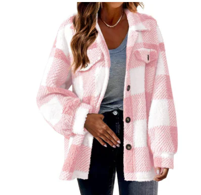 Damesjack met ruitpatroon – Stijlvol ruitjack voor dames, casual en trendy