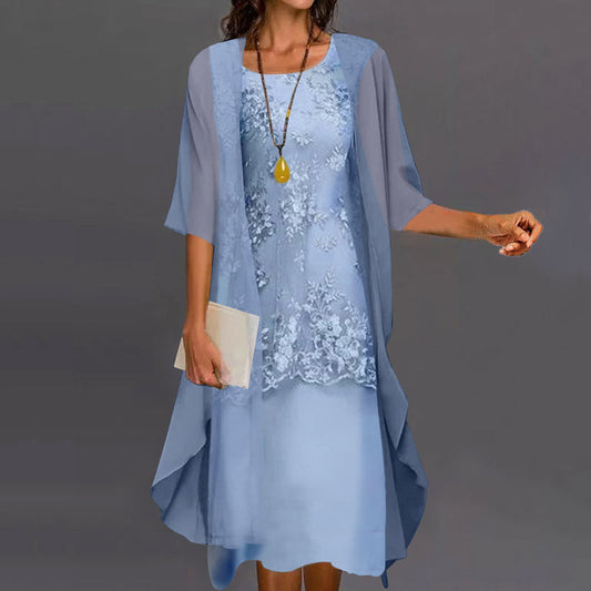 Dames jurk en vest – Elegante jurk met vest voor speciale gelegenheden