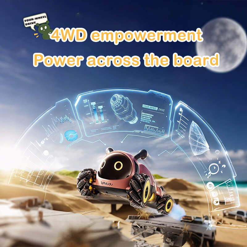 RC Stunt Auto 4WD 360 Rotatie Afstandsbediening met Muziek en Lichten