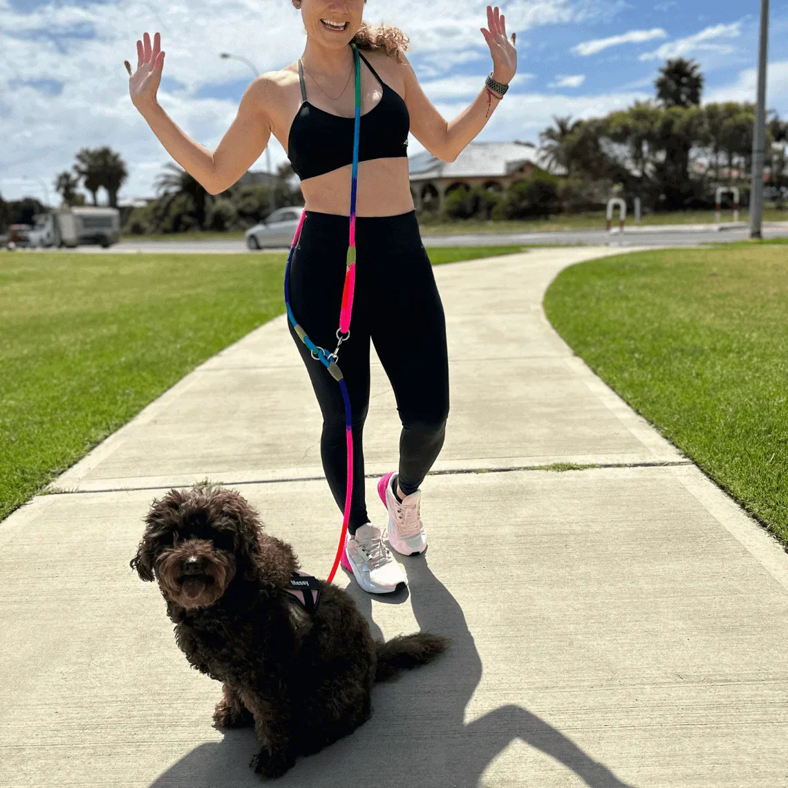 Handsfree Hondenriem Verstelbaar Draagband Hondenlijn