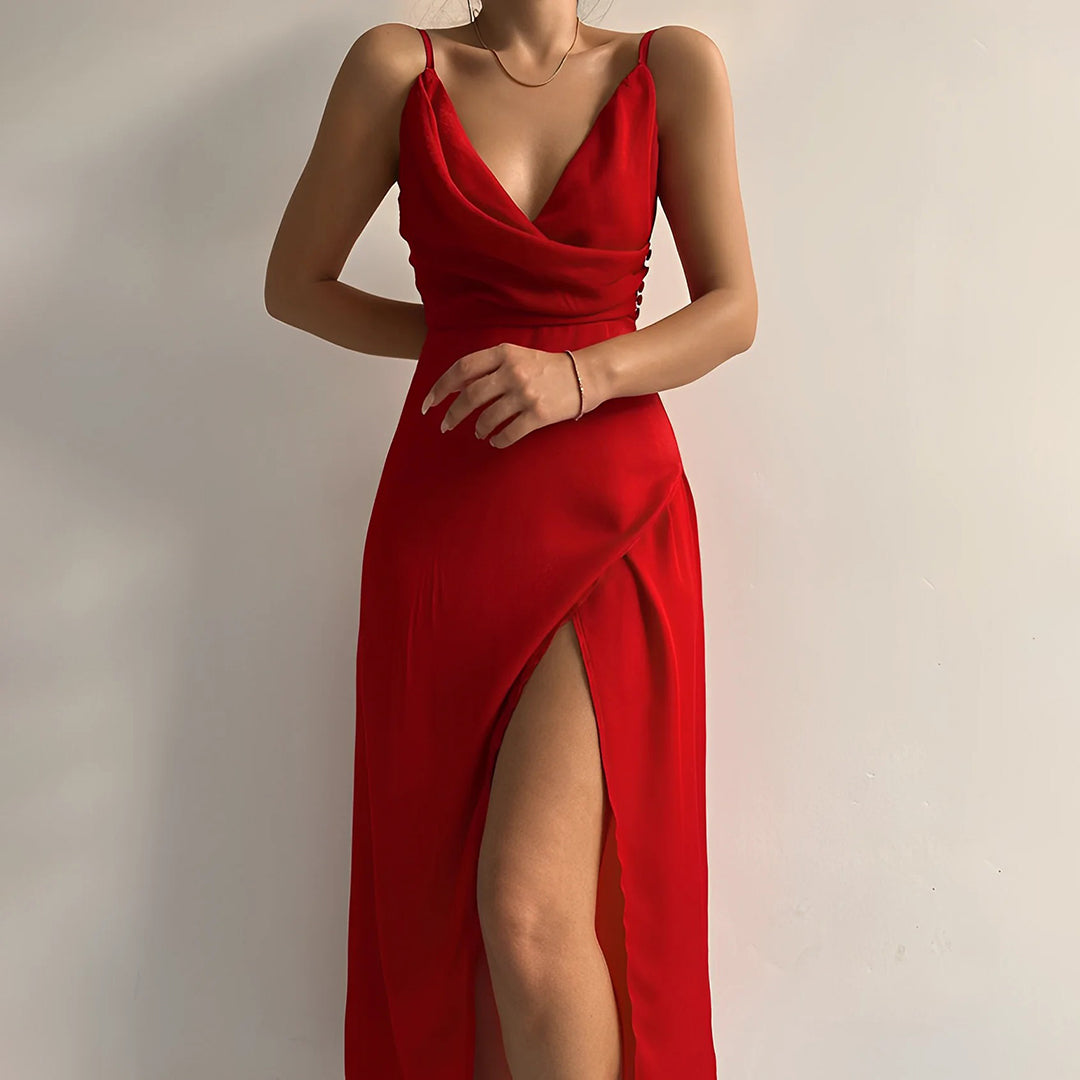 Zomerjurk Lange Elegante Jurk – Stijlvolle Jurk voor Feest en Casual Dagen