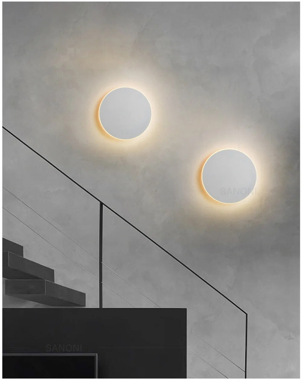Ronde LED Wandlamp rond muurverlichting energiezuinig verlichting