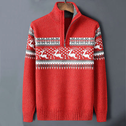 Pullover heren – Halve rits trui van ademend materiaal voor casual stijl