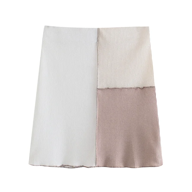 Rok patchwork polyester – Zomerjurk elegante en comfortabele damesmode