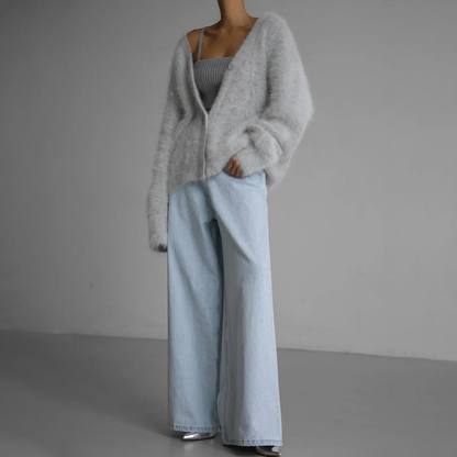 Dames Vest Elegante – Stijlvol Gebreid Vest voor Kantoor en Casual