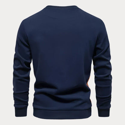 Herenpullover – Comfortabele ronde hals trui van zachte wol voor casual stijl