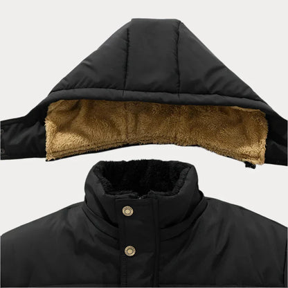 Heren Winter Parka – Warme Jas met Voorkeurzakken en Waterdichte Bescherming