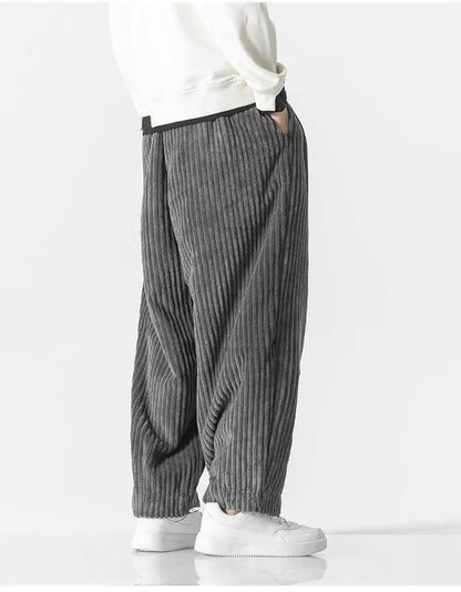 Losse Rechte Broek Heren – Comfortabele Casual Broek van Katoen voor Dagelijks Gebruik