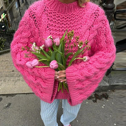 Oversized Trui Dames – Comfortabele Trui met Lange Mouwen en Zachte Stof