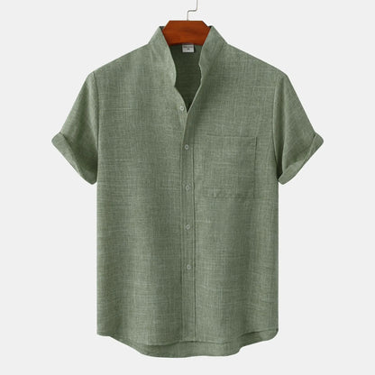Heren Casual Hemd met Knopsluiting – Stijlvol en Comfortabel Katoenen Overhemd