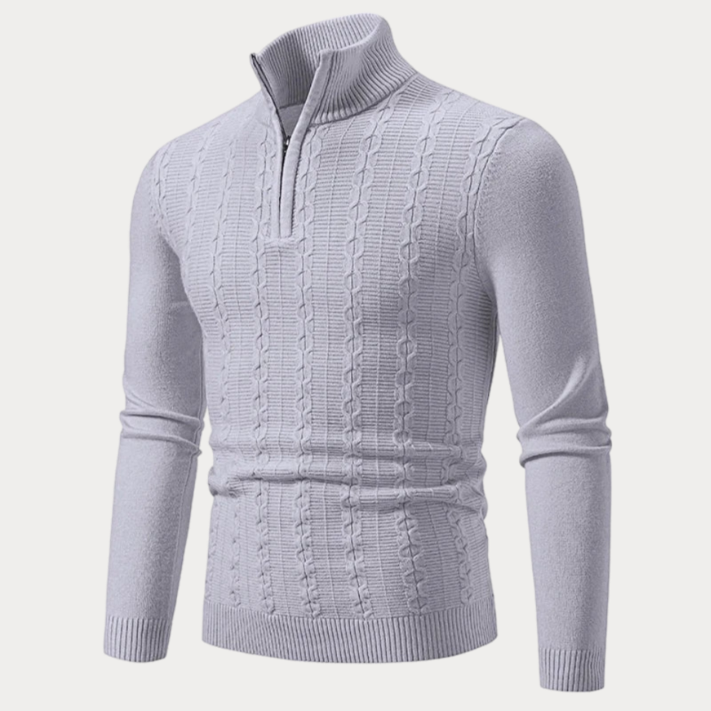 Slim Fit Trui Heren – Stijlvolle Gebreide Trui van Katoen voor Casual en Formeel