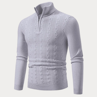 Slim Fit Trui Heren – Stijlvolle Gebreide Trui van Katoen voor Casual en Formeel