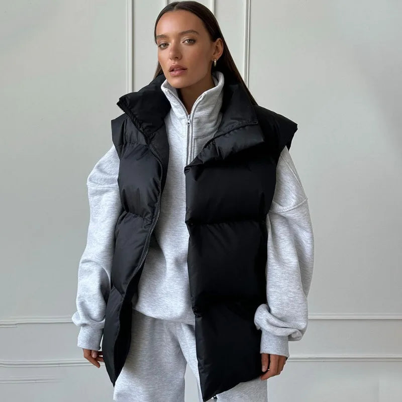 Gevoerde Puffervest Dames – Warm en Stijlvol Vest voor Koude Dagen
