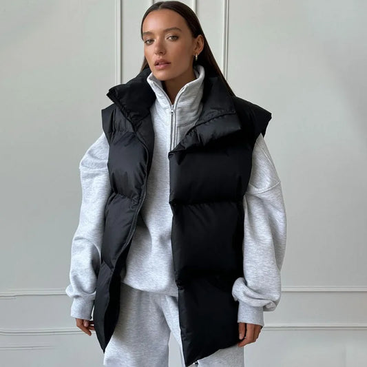 Gevoerde Puffervest Dames – Warm en Stijlvol Vest voor Koude Dagen