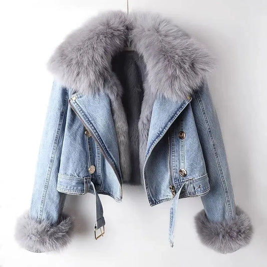 Jeansjack Dames met Riem – Stijlvol denim jasje voor casual en trendy outfits