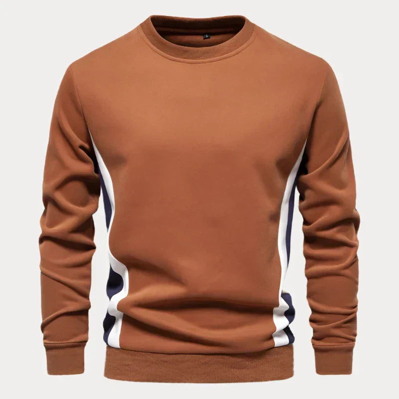 Herenpullover – Comfortabele ronde hals trui van zachte wol voor casual stijl