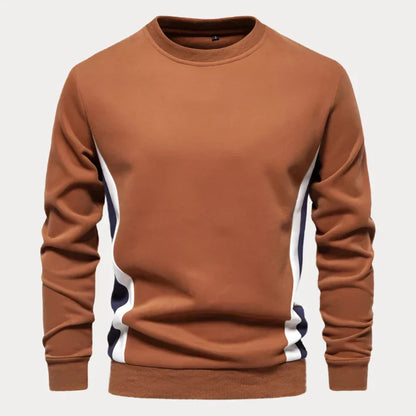 Herenpullover – Comfortabele ronde hals trui van zachte wol voor casual stijl