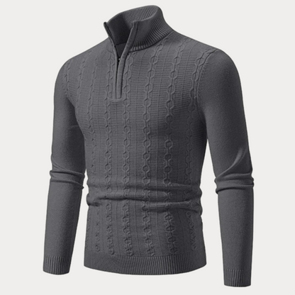 Slim Fit Trui Heren – Stijlvolle Gebreide Trui van Katoen voor Casual en Formeel