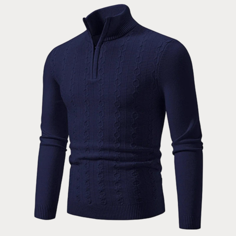Slim Fit Trui Heren – Stijlvolle Gebreide Trui van Katoen voor Casual en Formeel