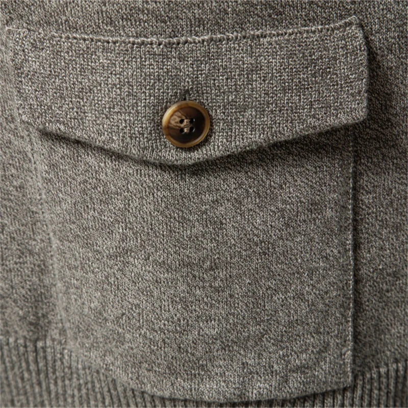 Heren Vest met Knoop – Stijlvol en Comfortabel Gebreid Vest voor Casual en Formele Gelegenheden