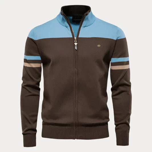 Heren cardigan rits – Comfortabele gebreide cardigan voor casual en formele looks
