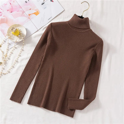 Rollkragenpullover dames – Comfortabele trui met boorden voor casual stijl
