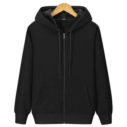 Heren Hoodie Casual – Zip-Up Sweatshirt voor Comfortabele Dagelijkse Stijl