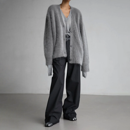 Dames Vest Elegante – Stijlvol Gebreid Vest voor Kantoor en Casual