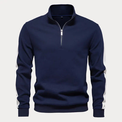 Heren Quarter Zip Pullover - Comfortabele en Stijlvolle Trui voor Vrije Tijd