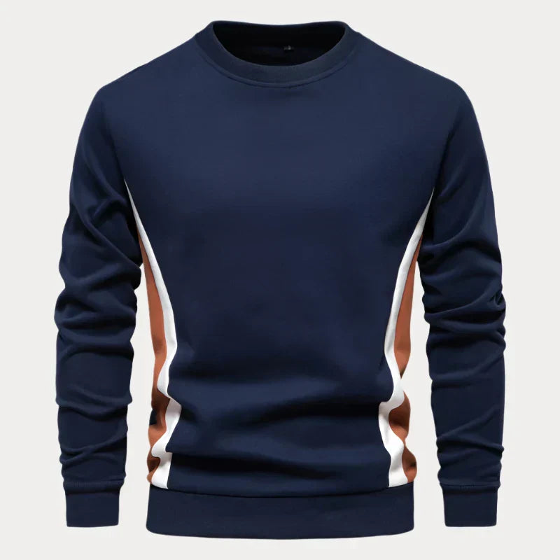Herenpullover – Comfortabele ronde hals trui van zachte wol voor casual stijl
