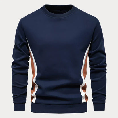 Herenpullover – Comfortabele ronde hals trui van zachte wol voor casual stijl