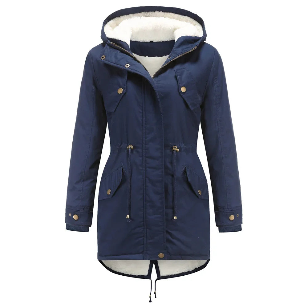 Parka voor Dames – Waterdichte damesparka met warme voering en capuchon