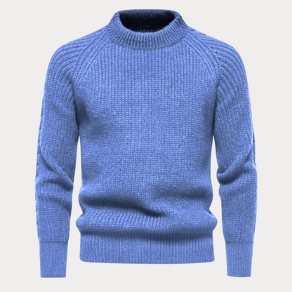 Casual Trui Heren - Ronde Hals Trui van Katoen voor Comfortabele Look