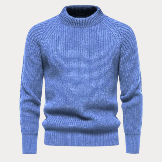 Casual Trui Heren - Ronde Hals Trui van Katoen voor Comfortabele Look