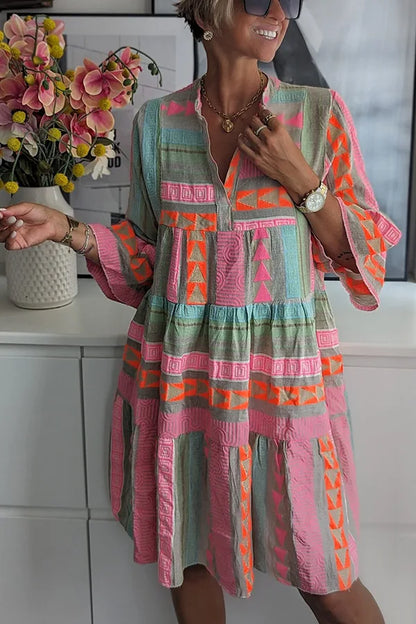 Zomerjurk Vloeiend & Comfortabel – Boheemse Chic Jurk voor Dames