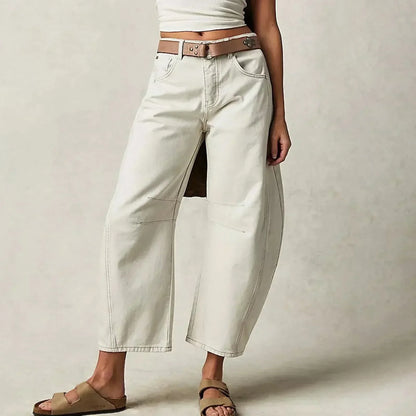 Dames Jeans met Wijde Pijpen – Comfortabele en Trendy Broek voor Casual Outfits