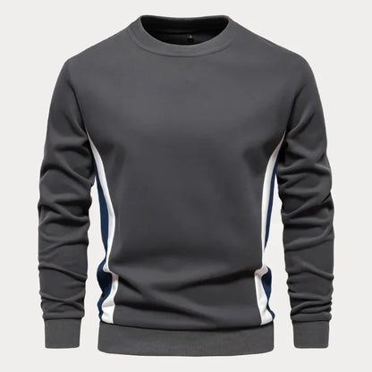 Herenpullover – Comfortabele ronde hals trui van zachte wol voor casual stijl