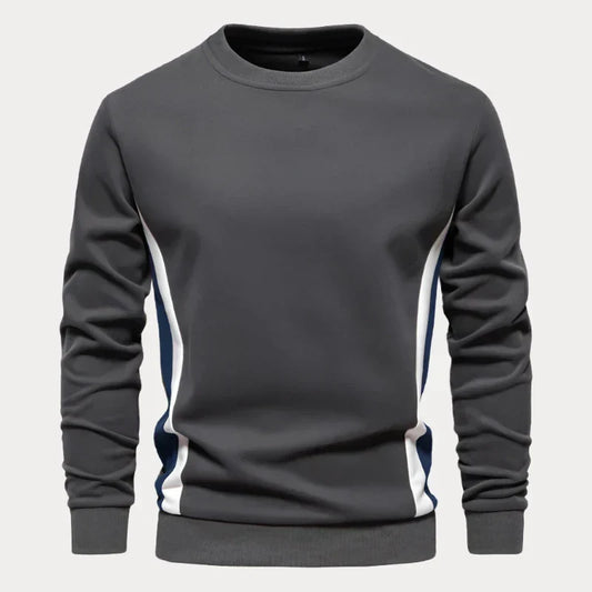 Herenpullover – Comfortabele ronde hals trui van zachte wol voor casual stijl