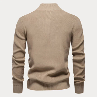 Pullover heren – Opstaande kraag, comfortabele trui voor casual en sportief gebruik