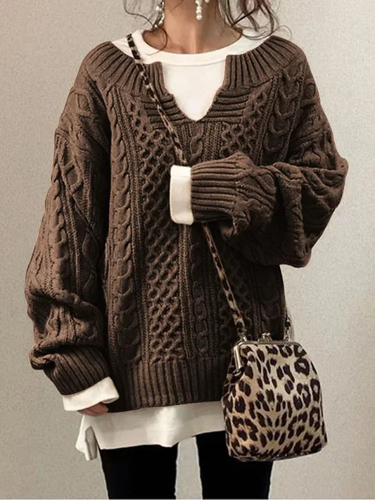 Damestrui met halfopen kraag – Elegante trui voor dames, comfortabele en stijlvolle outfit
