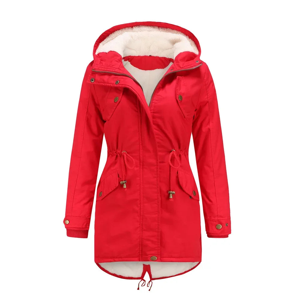 Parka voor Dames – Waterdichte damesparka met warme voering en capuchon