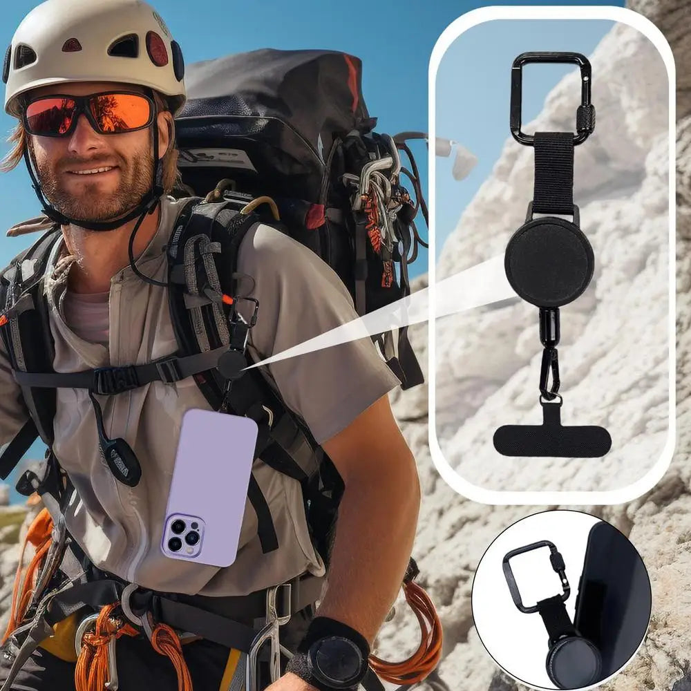 Uittrekbare Telefoonbeveiligingshouder Riemclip Anti-Diefstal