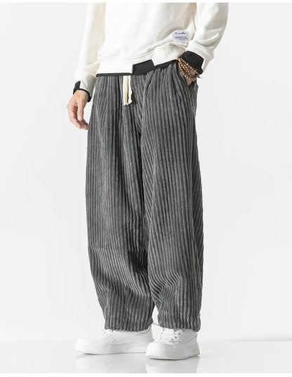 Losse Rechte Broek Heren – Comfortabele Casual Broek van Katoen voor Dagelijks Gebruik