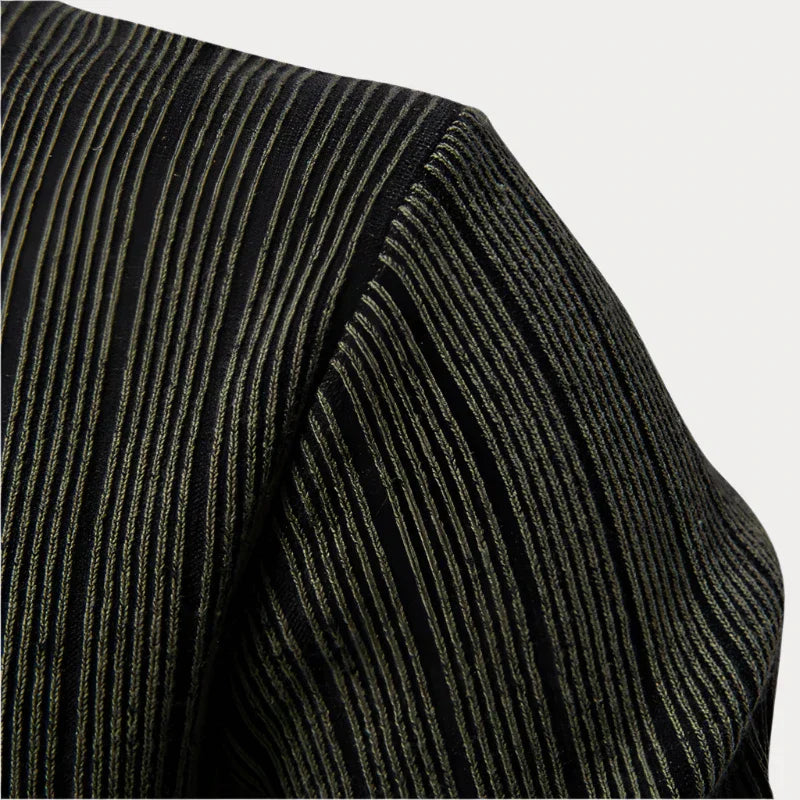 Heren Trui Gestreept – Ronde Hals Trui van Katoen voor Casual Stijl