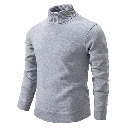 Heren Coltrui – Warme gebreide trui met ronde hals en casual stijl