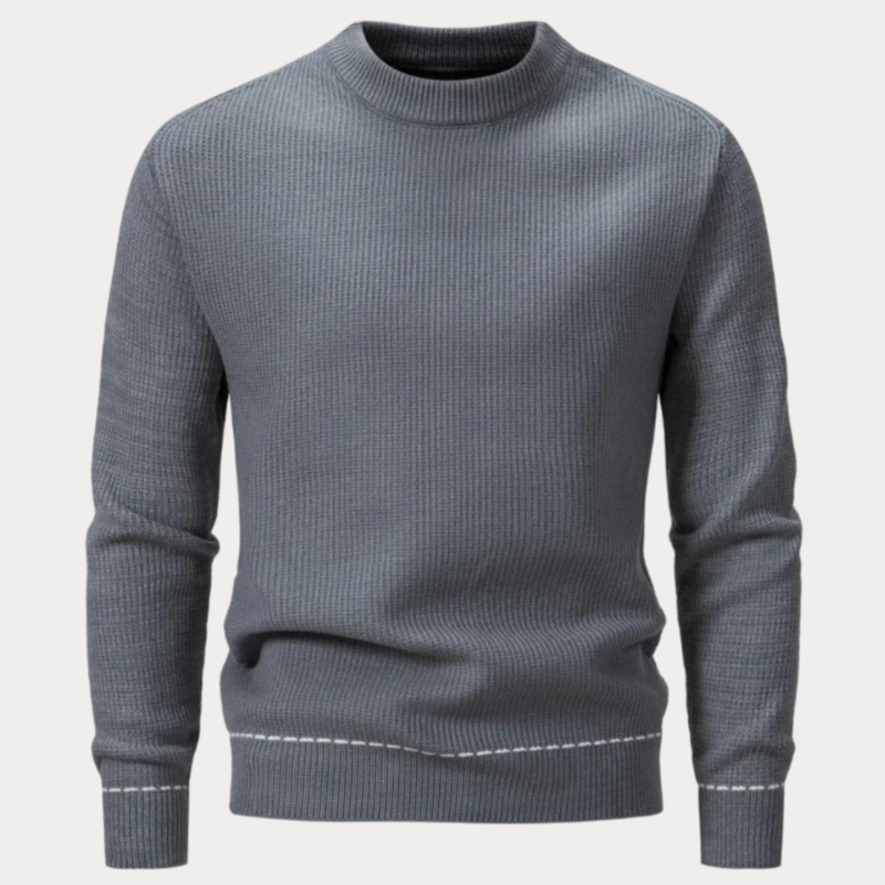 Slim Fit Trui Heren – Klassieke Gebreide Trui van Katoen voor Casual en Formeel