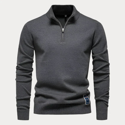 Heren Pullover Kwart Rits – Comfortabele Trui met Rits voor Casual en Sportief Gebruik