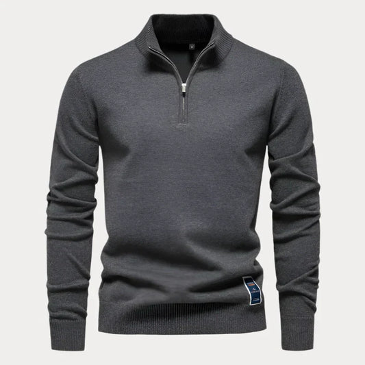Heren Pullover Kwart Rits – Comfortabele Trui met Rits voor Casual en Sportief Gebruik