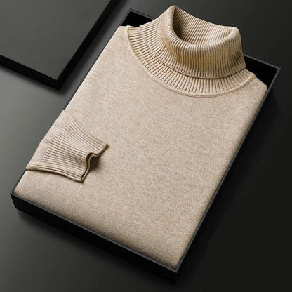 Heren Coltrui – Warme gebreide trui met ronde hals en casual stijl