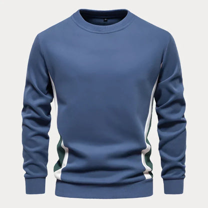 Herenpullover – Comfortabele ronde hals trui van zachte wol voor casual stijl